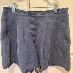 Ulla Johnson Blue High Waisted Shorts - SZ 4